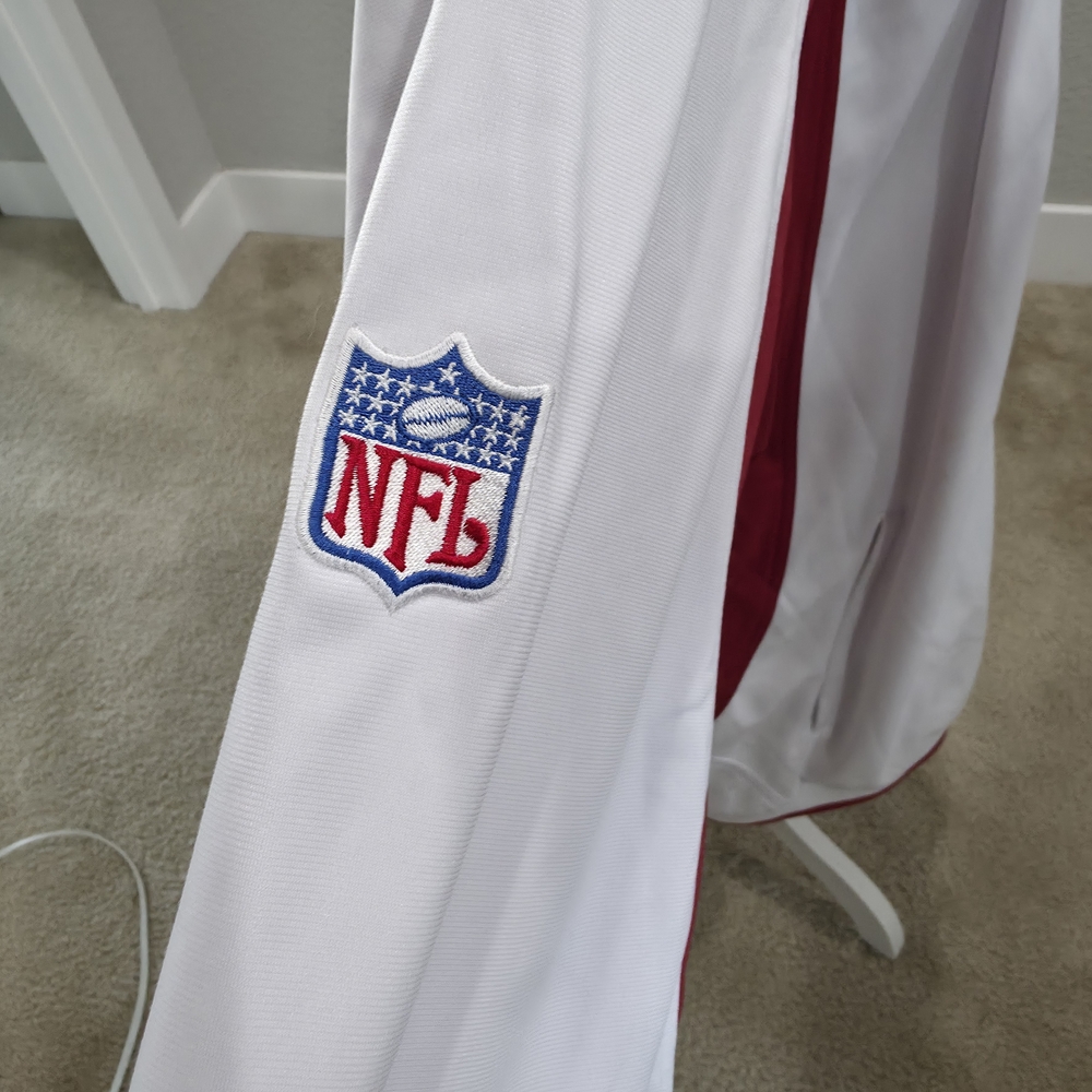 Reebok SF 49ers White and Red Team Apparel Jacket - Picture 5 of 8